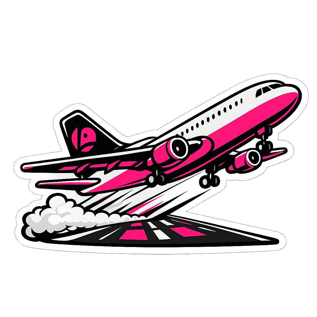 Adesivo Avião Ludika